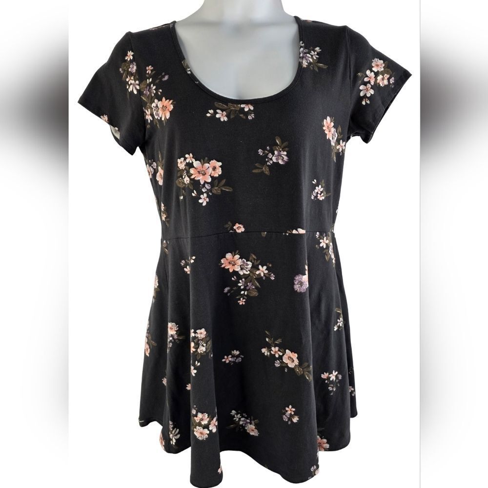NWT Wild Fable XXL Mini Dress Black Pink Floral BC-1487